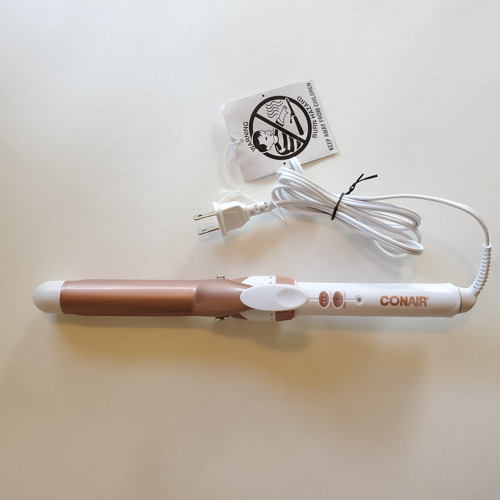 Conair Double Ceramic Curling Iron 1" White/Rose